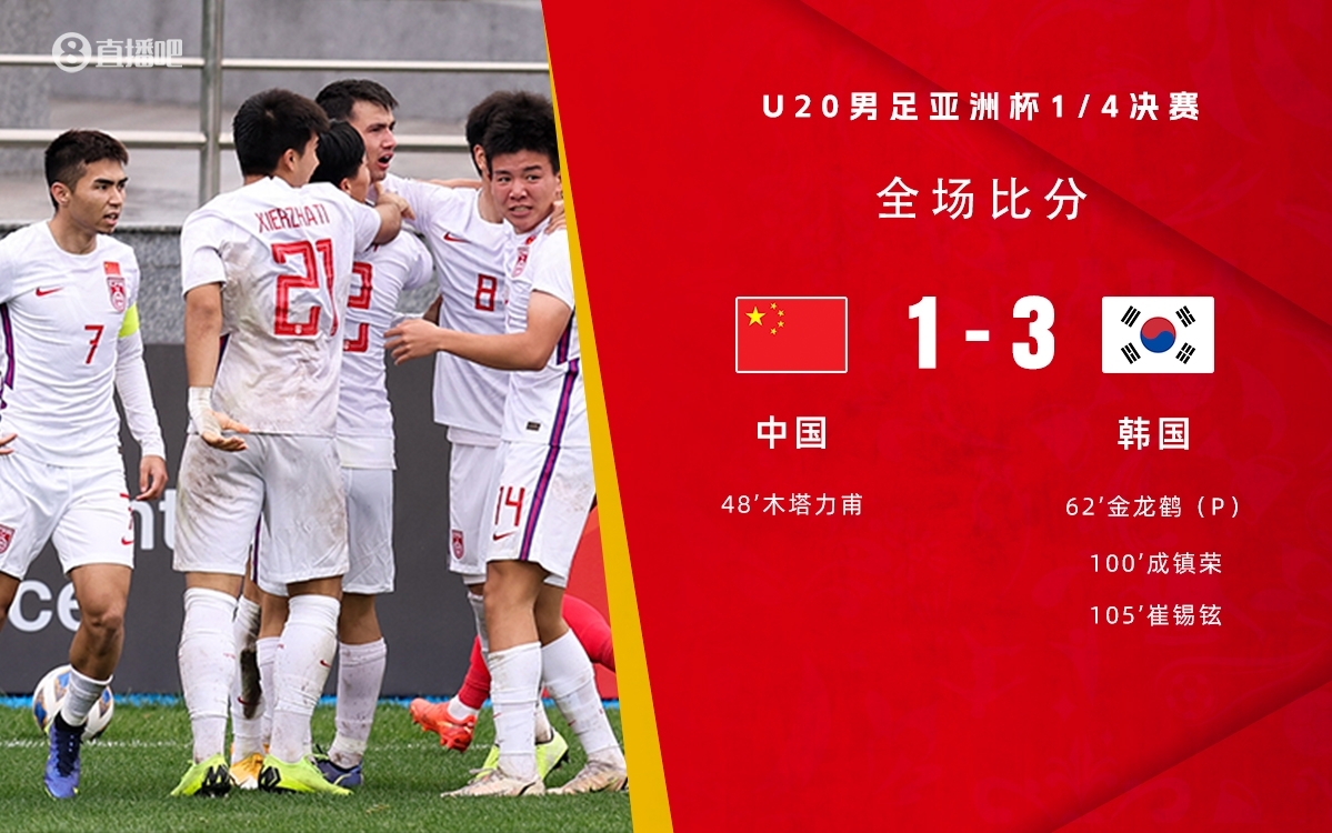 復(fù)仇！U22國足絕殺復(fù)仇韓國，2年前U20亞洲杯加時憾負(fù)無緣世青賽