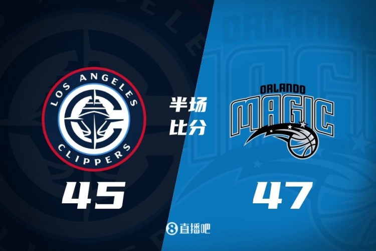 防守大戰(zhàn)！魔術(shù)16-5結(jié)束上半場47-45快船 班凱羅16分祖巴茨13+10