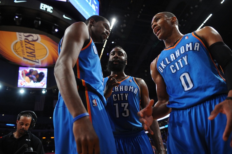 雷霆三少得分全部進(jìn)入歷史前20！他們是NBA歷史最大的如果嗎？